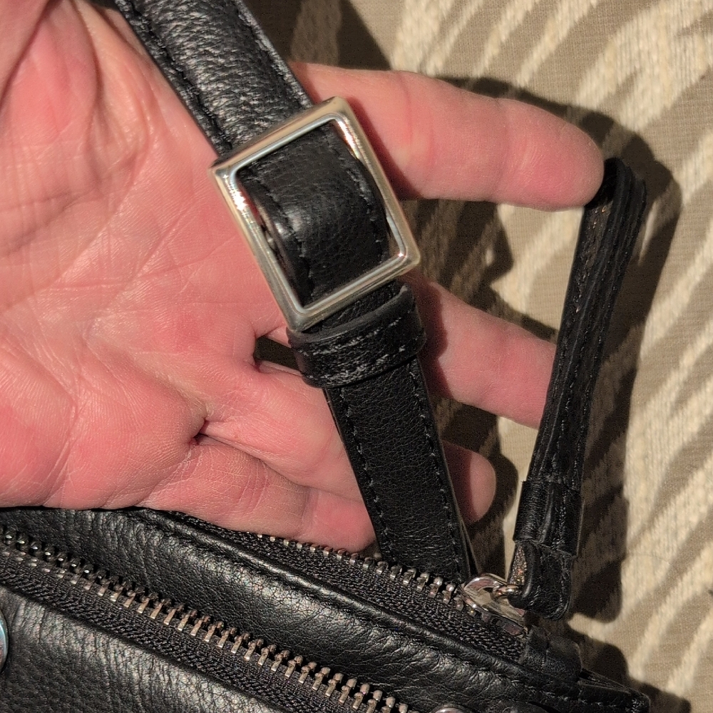 Brighton Black and Silver Crossbody Bag - Picture 11 of 15